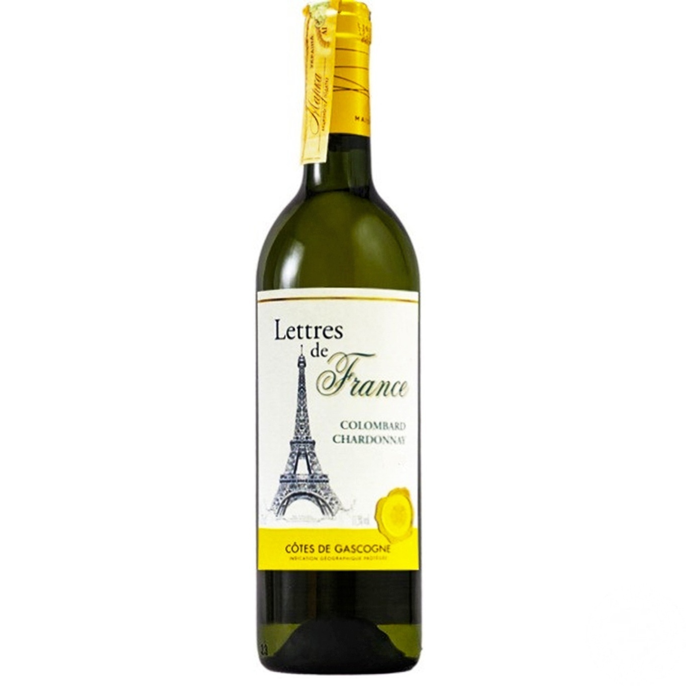 

Вино Lettres de France Colombard Chardonnay белое сухое 11,5% 0,75л