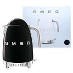 Чайник Smeg 50х электрический с регулятором температуры черный