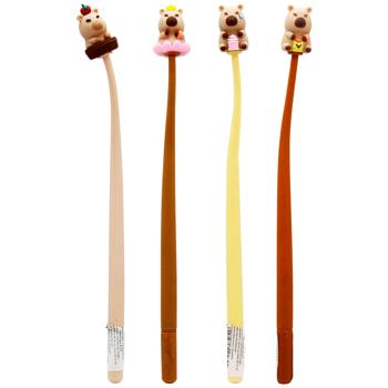 Ручка гелевая Капибара синяя 0,5мм в ассортименте