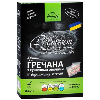 Крупа гречана Holms з сушеними овочами 400г - купити, ціни на Чудо Маркет - фото 3
