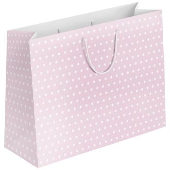 Auchan White and Pink Dots Gift Bag - buy, prices for Auchan - photo 1