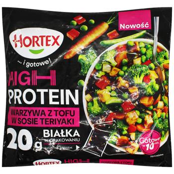Hortex High Protein Deep-frozen Vegetables with Tofu and Teriyaki Sauce 450g