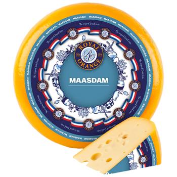 Сир Royal Orange Маасдам 45% - купити, ціни на Чудо Маркет - фото 1