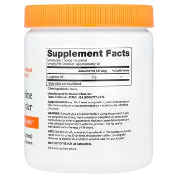 Arginine Doctor's best 300g Usa - buy, prices for Biotus - photo 2