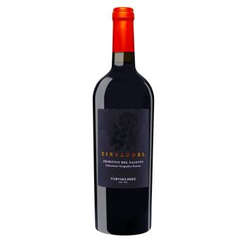 Varvaglione Zinfandel Primitivo del Salento IGP Red Semidry Wine 14% 0.75l - buy, prices for NOVUS - photo 1