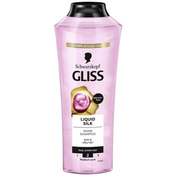 Gliss Kur Liquid Silk Shampoo for brittle shiny hair 400ml