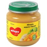 Пюре фруктове Milupa Яблуко манго і банан для дітей з 6 місяців 125г