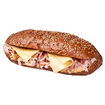 Чиабатта злаковая с мясным ассорти 250г - купить, цены на Auchan - фото 1