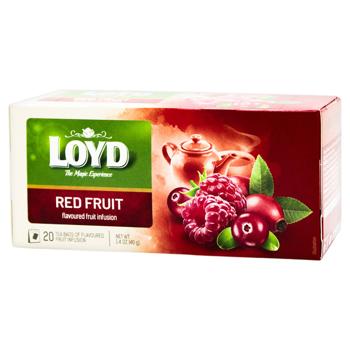 Чай фруктовый Loyd Красные фрукты 2г*20шт - купить, цены на КОСМОС - фото 1