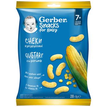 Снеки кукурузные Gerber 28г - купить, цены на КОСМОС - фото 1