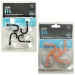Sunplast Vacuum Transparent Plastic Hook Set 4pcs