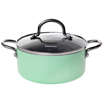 Каструля Fissman Mini Chef зі скляною кришкою 1,3л 16х7см - купити, ціни на - фото 1