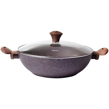 Кастрюля Fissman Magic Brown Wok с крышкой антипригарное покрытие 30х9см - купить, цены на Восторг - фото 1