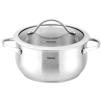 Fissman Valery Pan with Glass Lid 5.4l 24х12cm - buy, prices for - photo 1