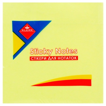 Папір Klerk клейкий 76х76мм 100арк - купити, ціни на ULTRAMARKET - фото 1