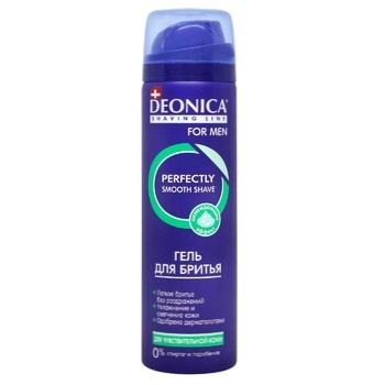 Deonica Shaving Gel For Men For Sensitive Skin 200ml - buy, prices for ULTRAMARKET - photo 4