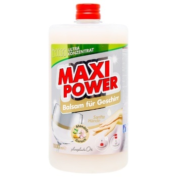 Maxi Power Dishwashing Liquid Almonds 1l - buy, prices for MegaMarket - photo 1