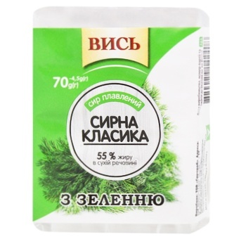 Vys Processed Сheese with Greens 55% 70g - buy, prices for - photo 2