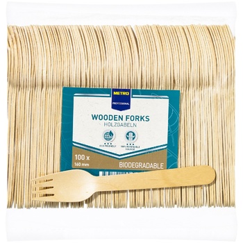 Metro Professional Wooden Forks 16cm 100pcs - buy, prices for METRO - photo 2