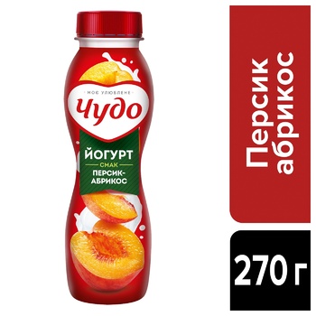 Chudo Peach-Apricot Yogurt 2.5% 270g - buy, prices for Vostorg - photo 2