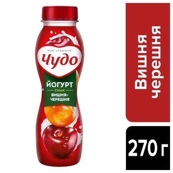 Йогурт Чудо вишня-черешня 2,5% 260г - купить, цены на МегаМаркет - фото 2