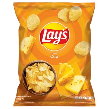 Lay's Cheese Flavored Potato Chips 71g - buy, prices for NOVUS - photo 1