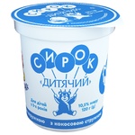 Slovyanochka Сottage Сheese for Children with Сoconut Shavings 10.5% 120g