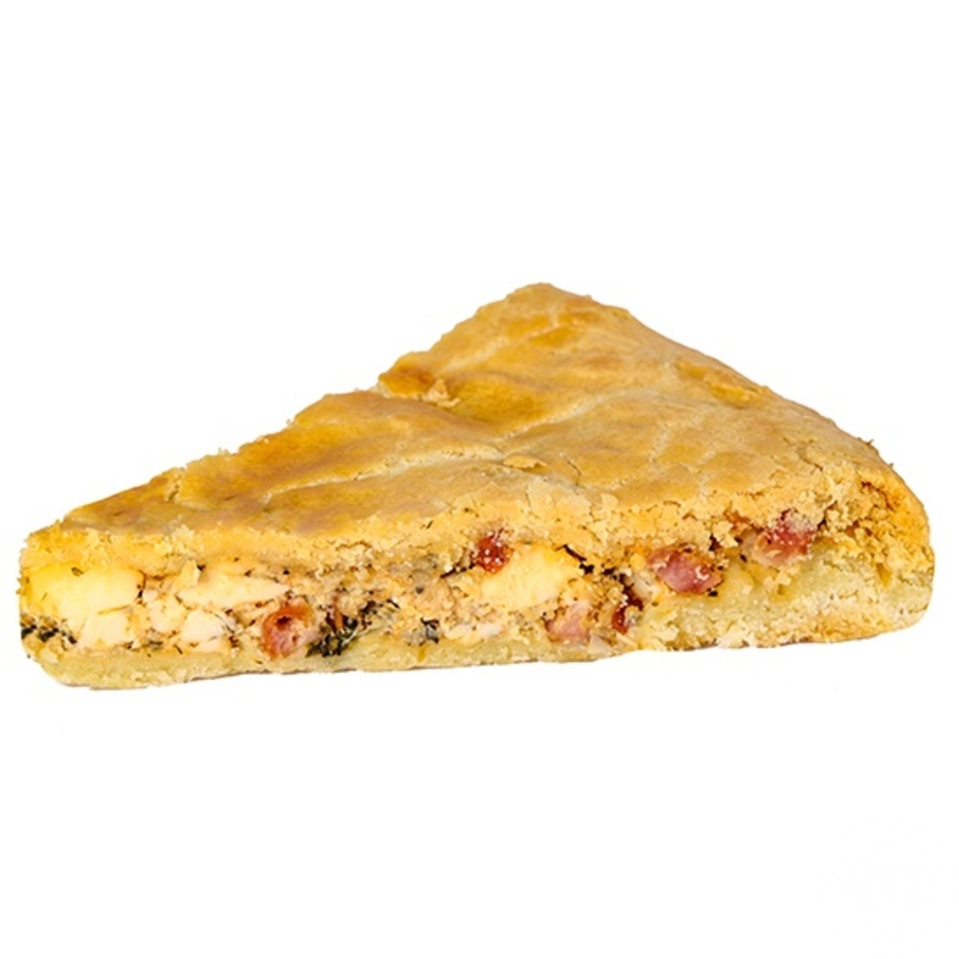 

Киш со свининой и копченой грудинкой