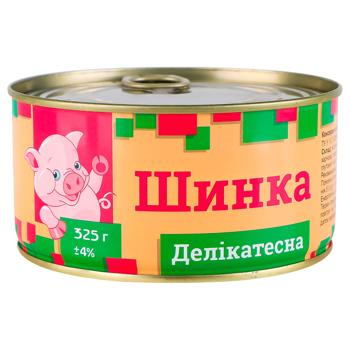 Pyatachok Delicatessen Ham Canned Meat 325g - buy, prices for EKO Market - photo 1