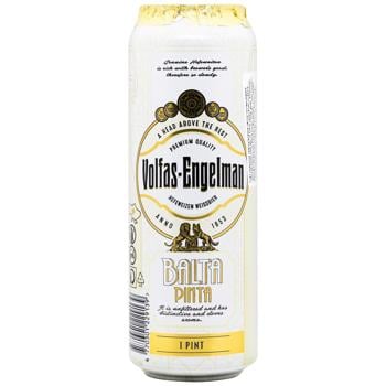 Volfas Engelman Balta Pinta Unfiltered Light Beer 5% 0.568l - buy, prices for Auchan - photo 1