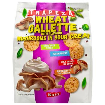 Хлібці Trapeza пшеничні зі смаком гриби в сметані 90г - купити, ціни на КОСМОС - фото 3