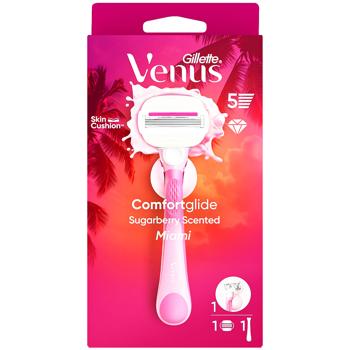 Бритва Venus Comfortglide Miami Sugarberry с 1 сменным картриджем