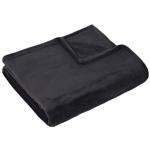 Actuel Dark Gray Fleece Blanket 125x150cm