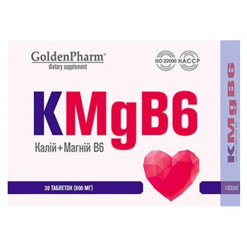 Диетическая добавка Golden Pharm Калий Магний В6 30шт - купить, цены на КОСМОС - фото 1