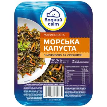 Капуста морская Водний Світ с морковью и специями 200г - купить, цены на КОСМОС - фото 2