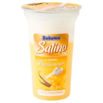 Bakoma Satino Vanilla Dessert with Whipped Cream 2.6% 170g