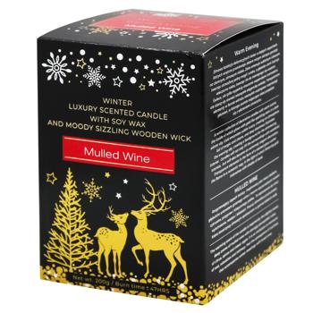 Свічка соєва ароматична Bartek Candles Mulled Wine Теплий вечір 200г