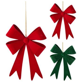 Red/Green Bow Pendant 23.2х2.5х15cm