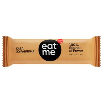 Батончик Eat Me злаковый кофе-клюква 40г
