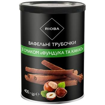 Трубочки вафельні Rioba фундук 400г