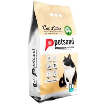 Petsand Natural Flat Bottom бентонітовий наповнювач 5 л - без аромату - купить, цены на MasterZoo - фото 1