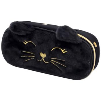Astrabag Fluffy Kitty Black Pencil Case 22x9x5cm