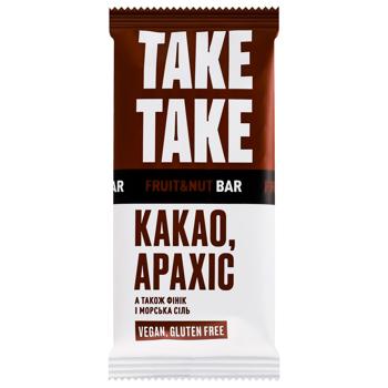 Батончик Take Take Какао & Арахіс 35г