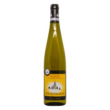 Вино Hunawihr Gewurztraminer Reserve біле напівсухе 12,5% 0,75л