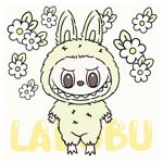 Ideyka Cheerful Labubu Painting by Numbers 25x25cm