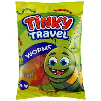 Цукерки желейні ТМ TINKY TRAVEL WORMS 70 г - купить, цены на Эпицентр FOOD - фото 1