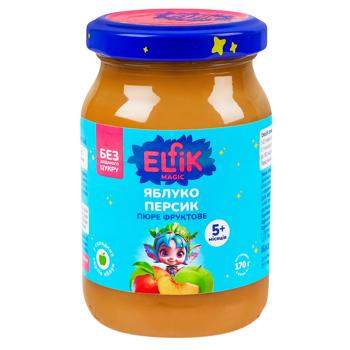 Elfik Magic Apple-Peach Puree for Children from 5 Months 170g