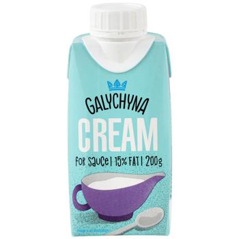 Вершки Галичина До соусу ультрапастеризовані 15% 200г - купити, ціни на Auchan - фото 2