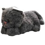 Cat Tommy Black Soft Toy 30cm