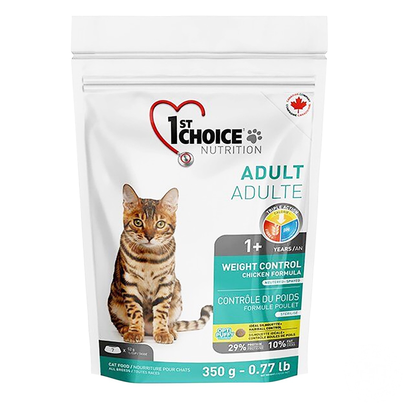 

Корм сухой 1st Choice Adult Weight Control для стерилизованных котов 350г